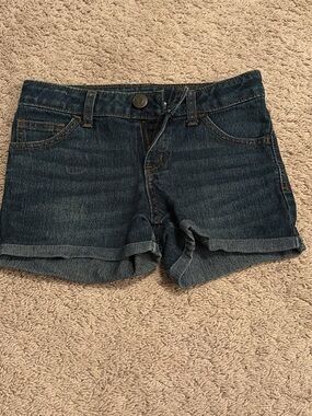 Cherokee Dark Indigo Rolled Cuff Denim Shorts